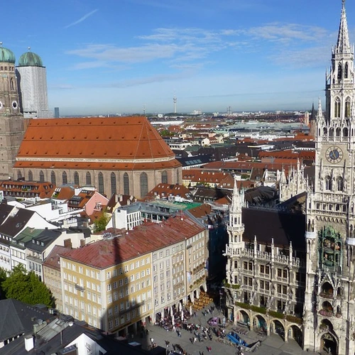 München Blick in die Münchener Innenstadt.