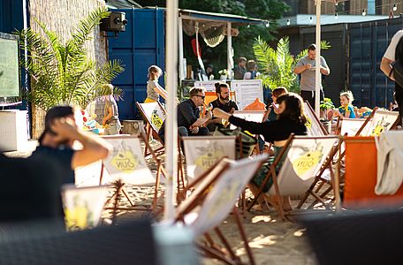 Eventlocation mit Beachflair